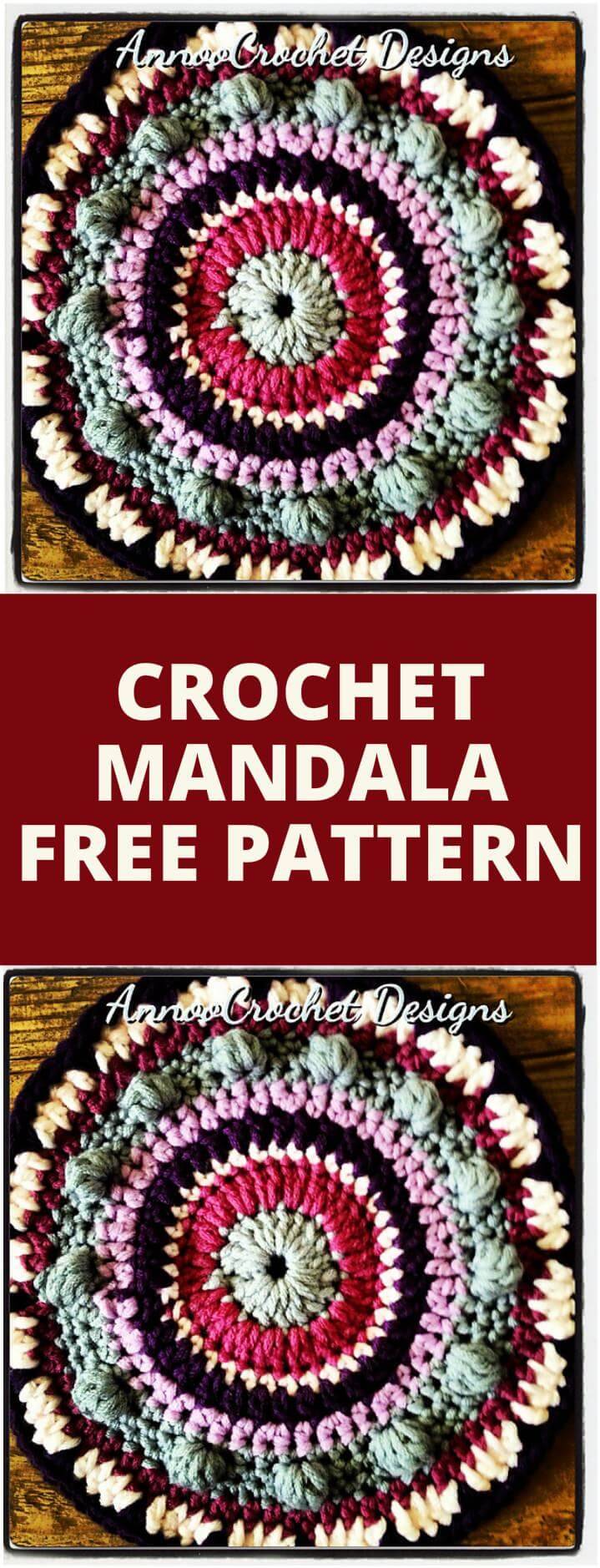 beautiful crochet free mandala pattern